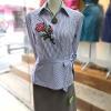 camisa 706 com estampa flor bordada